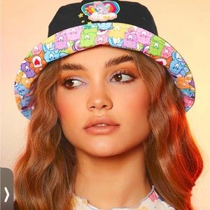 Care-bear Pattern Two-Sided Bucket Hat - One Size